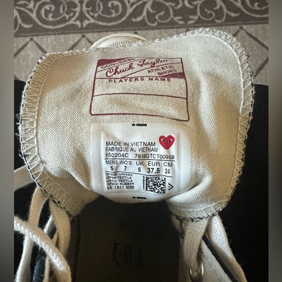 Comme des Garçons Play - Black Converse - Picture 6 of 6